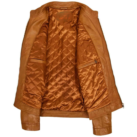 Brown Leather Jacket | 100% Real Leather Jacket | Mens Leather Jacket, Moto Biker Jacket, Classic Winter Bomber Style Motorcycle Coat Jacket