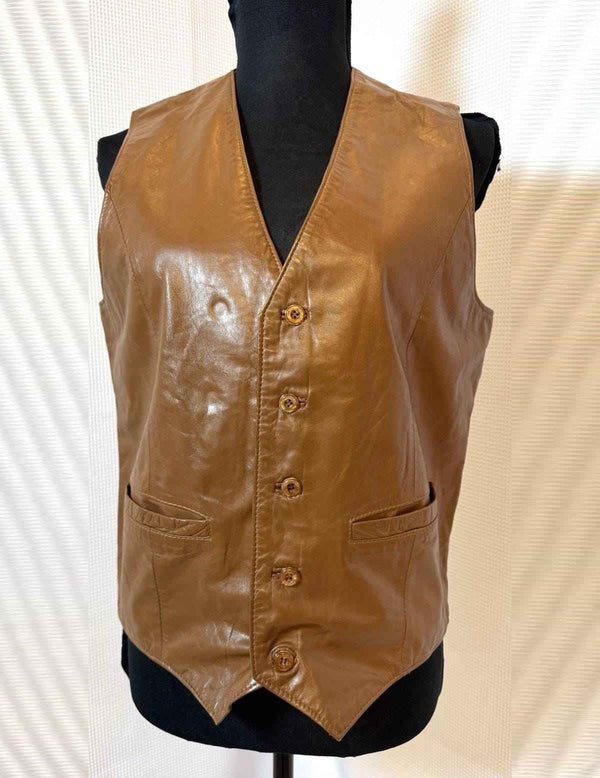 Mens Brown Leather Vest, 100% Original leather Vest For men, Bikers vest, Fashion Vest, Men Motorcycle Vest, Mens Genuine Leather Vest