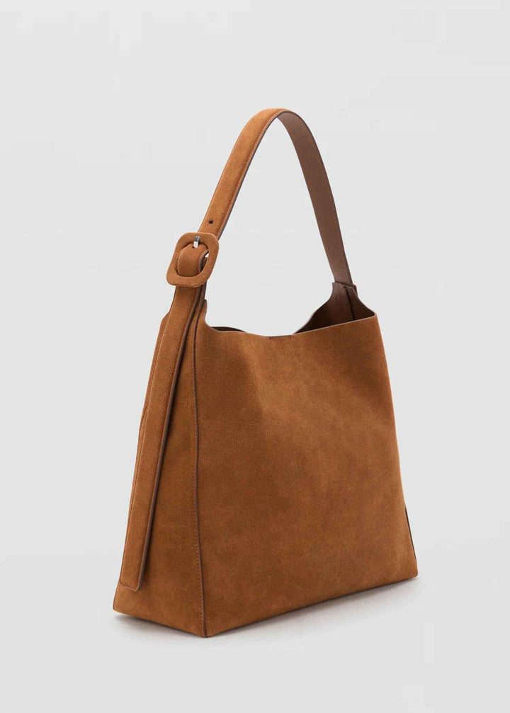 Suede Tote Bag, Brown Suede Shoulder Bag, Suede Mom Bag, Travel Purse, Every Day Suede Tote Bag, Genuine Suede Work Bag, Gift for Mom