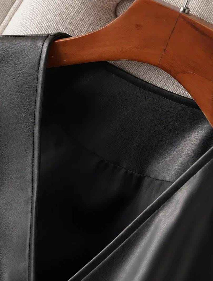 Handmade Black Leather Motorcycle Vest for Women | Real Leather Biker Vest | Custom Fit Biker Vest | Women's Leather Vest | Gift for her
