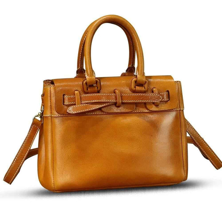 Genuine Leather Bag Handbag Women Vintage Leather Purse Shoulder Crossbody Bag, Shopping leather bag, Woman leather tote, Woman shoulder bag