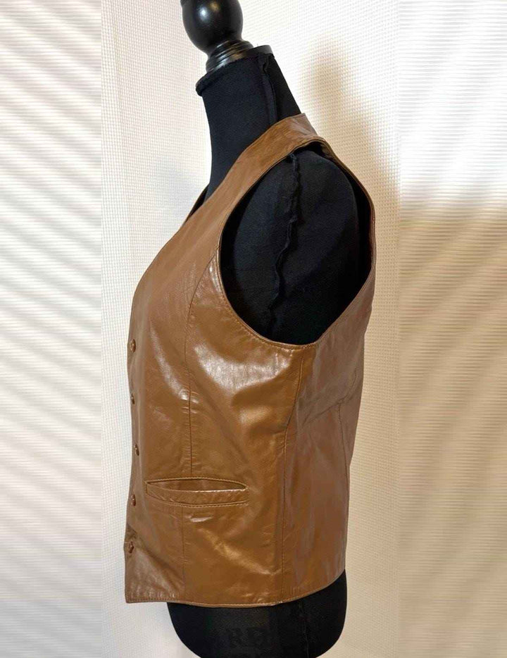 Mens Brown Leather Vest, 100% Original leather Vest For men, Bikers vest, Fashion Vest, Men Motorcycle Vest, Mens Genuine Leather Vest