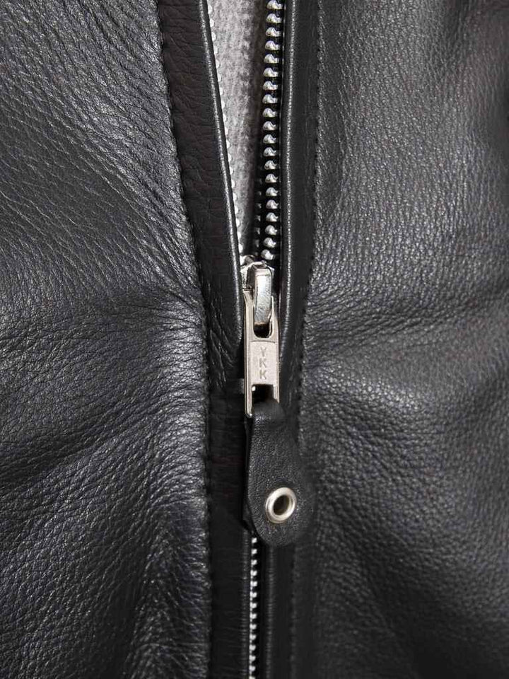 Mens Real Black Leather Jacket | Genuine Leather Bomber Jacket | Handmade Vintage Design | Men Leather Biker Jacket | Motorcycle Jacket