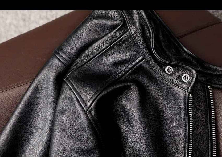 Men's Biker Leather Jacket-Handcrafted Motorcycle Leather Jacket For Gents-Genuine Lambskin Slim Fit Leather Coat For Men-Men's Leather Coat