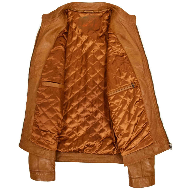 Brown Leather Jacket | 100% Real Leather Jacket | Mens Leather Jacket, Moto Biker Jacket, Classic Winter Bomber Style Motorcycle Coat Jacket