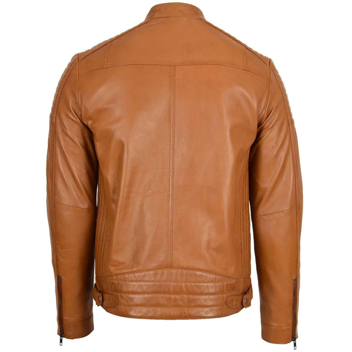 Brown Leather Jacket | 100% Real Leather Jacket | Mens Leather Jacket, Moto Biker Jacket, Classic Winter Bomber Style Motorcycle Coat Jacket