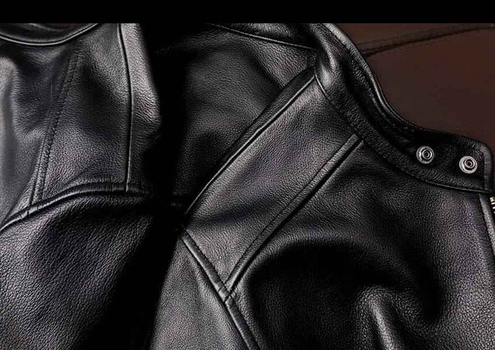 Men's Biker Leather Jacket-Handcrafted Motorcycle Leather Jacket For Gents-Genuine Lambskin Slim Fit Leather Coat For Men-Men's Leather Coat