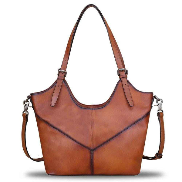 Genuine Leather Large Tote Bags for Women Vintage Shoulder Bag Satchel Purses, Genuine Leather Tote Bags, Designer Handbag, Shoulder Bag
