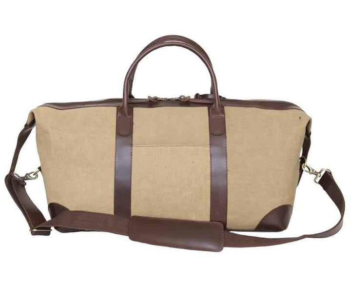 Personalized Handcrafted Top Grain Leather Weekender Bag, High-Quality Durable Canvas Travel Bag, Retro Style Duffel Bag for Men or Women