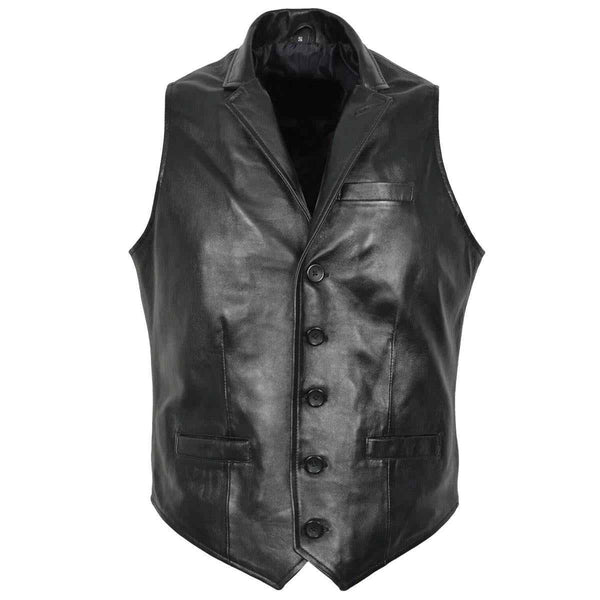 Men's sleeve Jackets leather vest, Leather vest for men, Biker leather vest half sleeve, Motorcycle leather vest men, Genuine leather vest