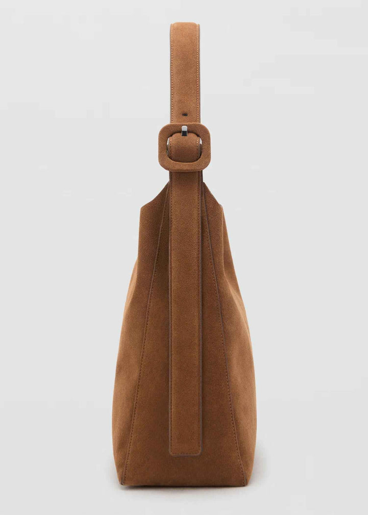 Suede Tote Bag, Brown Suede Shoulder Bag, Suede Mom Bag, Travel Purse, Every Day Suede Tote Bag, Genuine Suede Work Bag, Gift for Mom
