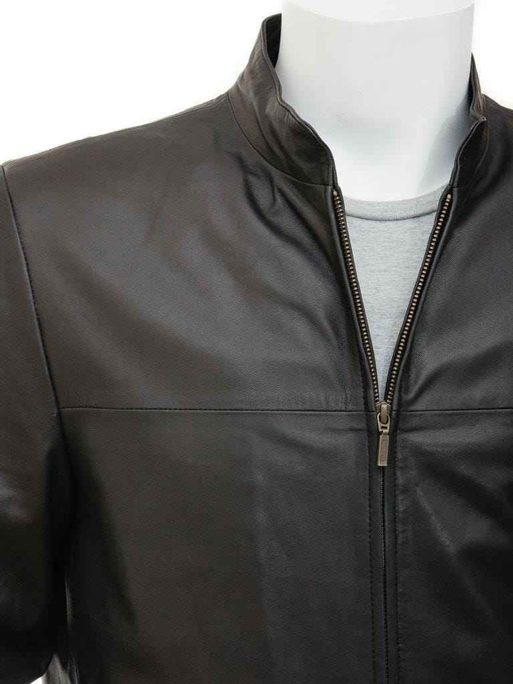 Custom Black Lambskin Motorcycle Biker Slim Fit Leather Jacket for Men | Vintage Style Customized Brown Leather Jacket | Gift for him & Dad