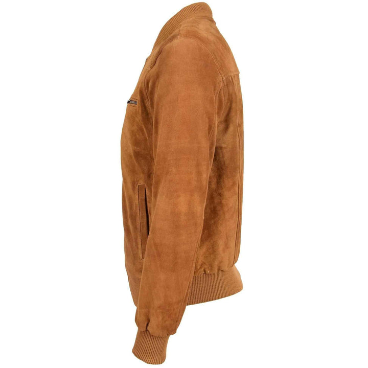 Men’s Slim-Fit Classic Genuine Suede Biker Jacket, Vintage Brown Suede Leather Cowboy Jacket, Western Style Men's Outerwear Unique-One Style