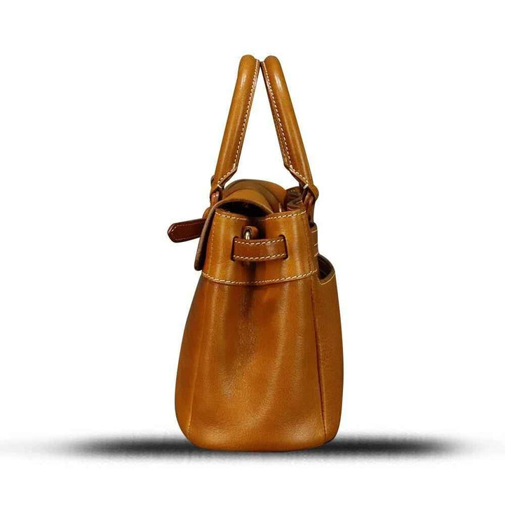 Genuine Leather Bag Handbag Women Vintage Leather Purse Shoulder Crossbody Bag, Shopping leather bag, Woman leather tote, Woman shoulder bag