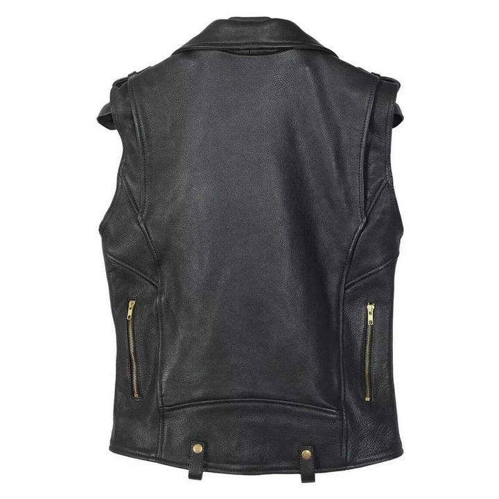 Men Classic Motorcycle Black Leather Vest, Motorcycle Vest, Leather Jacket Men, Biker Vest, Real Leather Vest Waistcoat, Custom Leather Vest