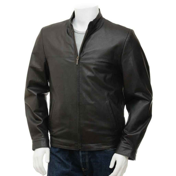 Custom Black Lambskin Motorcycle Biker Slim Fit Leather Jacket for Men | Vintage Style Customized Brown Leather Jacket | Gift for him & Dad