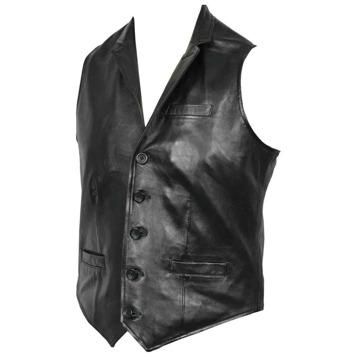 Men's sleeve Jackets leather vest, Leather vest for men, Biker leather vest half sleeve, Motorcycle leather vest men, Genuine leather vest