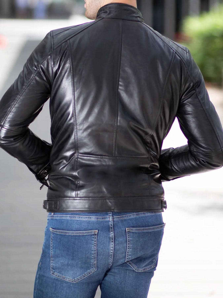 100% Original Leather Jacket For Men, Black Leather Jacket, Leather Jacket, Motorcycle Jacket, Biker Jacket, Winter Warm Leather Jacket