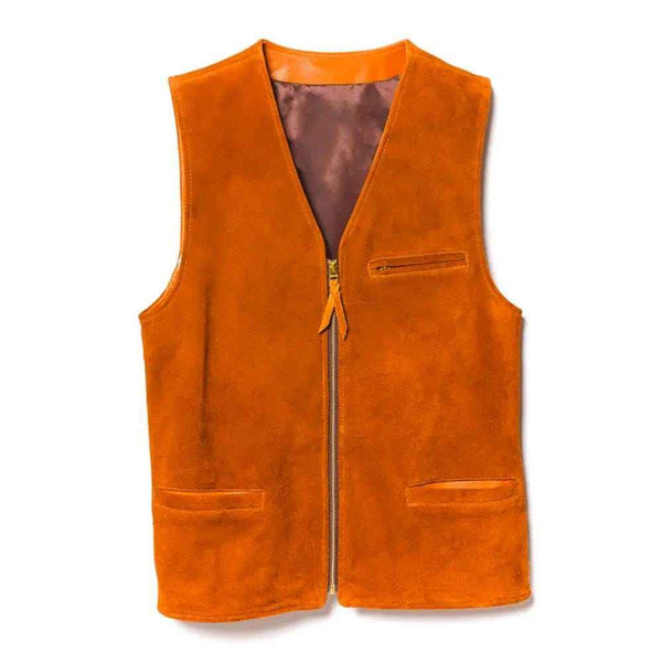 Men Suede Leather Vest, Real Suede Leather Western Cowboy Vest, Men's Brown Suede Cowboy Vest, Suede Leather Vest For Men Brown Suede Vests