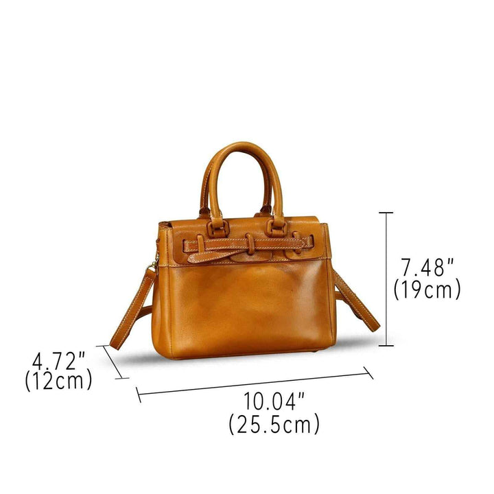 Genuine Leather Bag Handbag Women Vintage Leather Purse Shoulder Crossbody Bag, Shopping leather bag, Woman leather tote, Woman shoulder bag